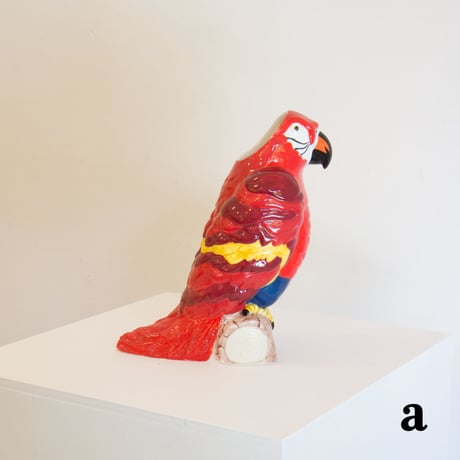 Ceramic parrot flower vase