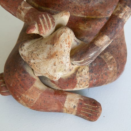 Ceramic tribal art sculpture