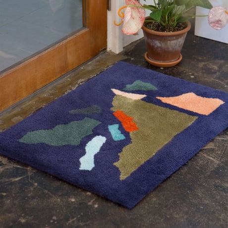 Sandy Yang  "collage" Rug 〈Blue〉