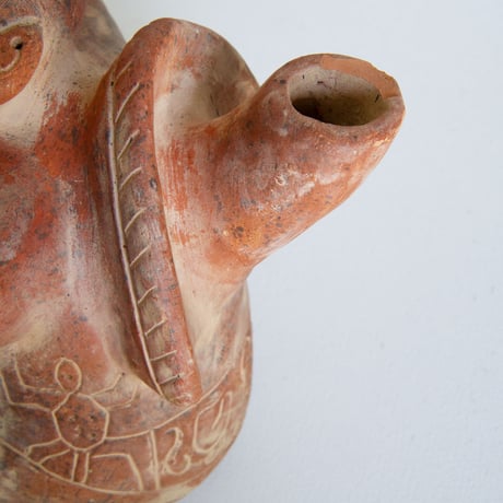 Ceramic tribal art sculpture