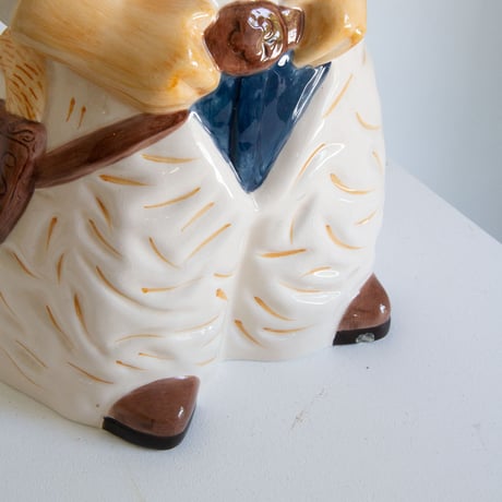 Cow boy cookie jar