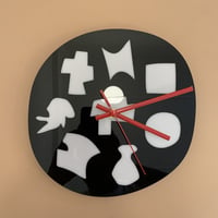 Mary Elizabeth Yarborough  Acylic Wall Clock  / Black