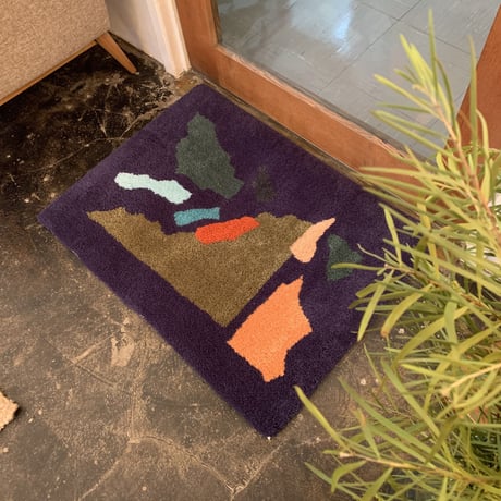 Sandy Yang  "collage" Rug 〈Blue〉
