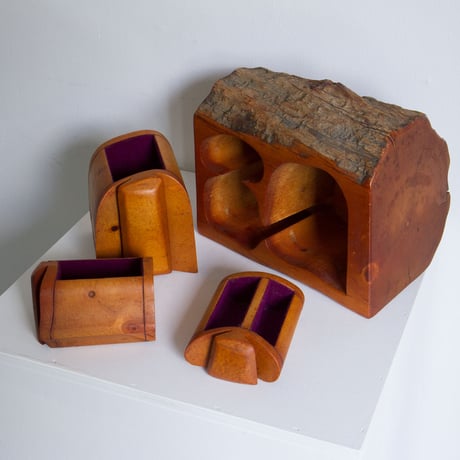 Wood carving storage box