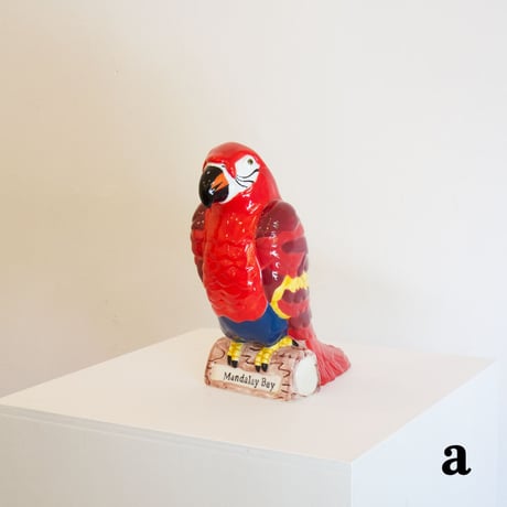 Ceramic parrot flower vase