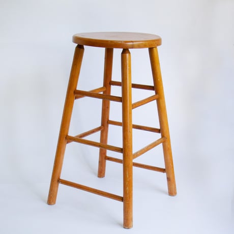 Wooden high stool