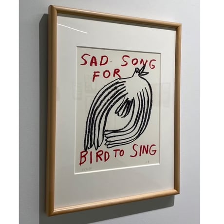 Nathaniel Russell "SAD SONG FOR BIRD TO SING" Silkscreen Print