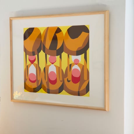 "Hourglass" Silkscreen Print  By Josh Stover