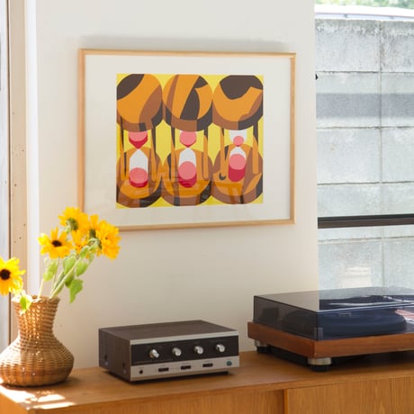 "Hourglass" Silkscreen Print  By Josh Stover