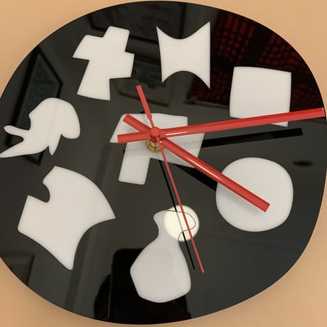 Mary Elizabeth Yarborough  Acylic Wall Clock  / Black
