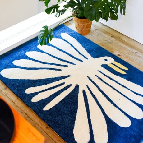 Nathaniel Russell  "Big White Bird" Living Rug