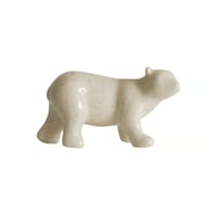 Stone White Bear sculpture