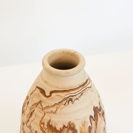 Nemadji pottery flower vase