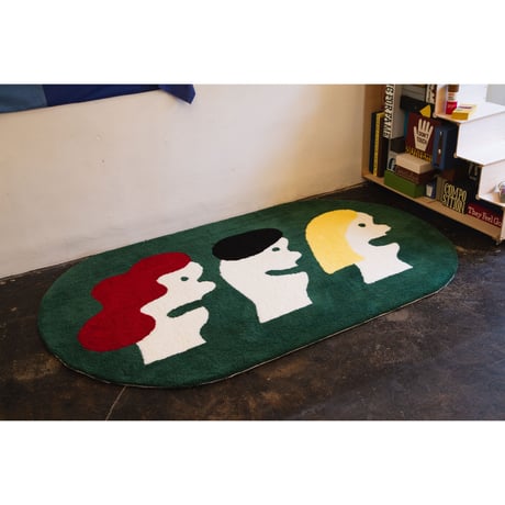 Tomoe Miyazaki "横顔3人" Living Rug <受注商品>