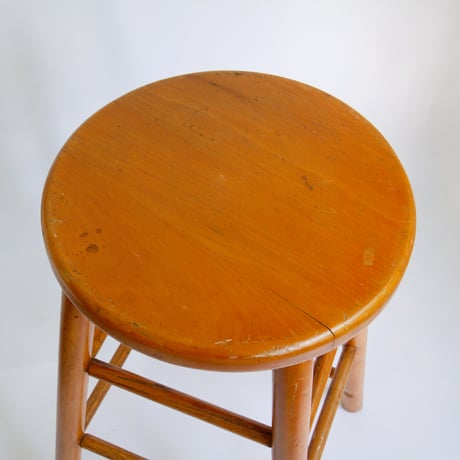 Wooden high stool