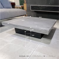 モールテックス センターテーブル”RUND60S"　脚：大理石柄　マーブルホワイト/マーブルブラック W900D900H250