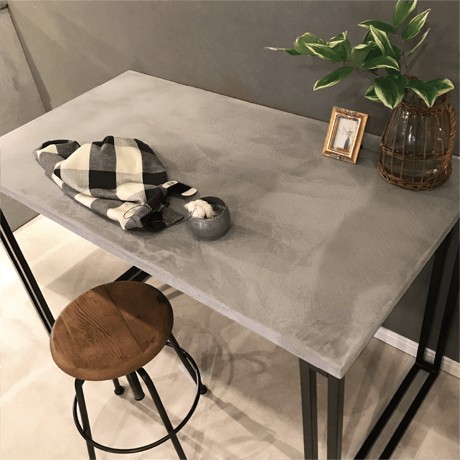 モールテックス テーブル ASHGRAY"DESK" 脚アイアンブラック　 W1100 D600 H720