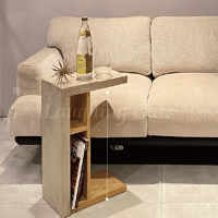 モールテックス ASHGRAY"02SideTable" オーク　W350 D225 H585