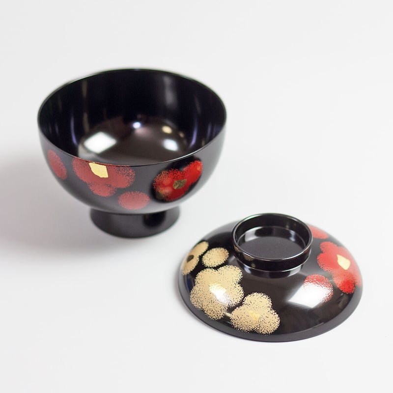 うるし華 ボンボ二エール 宮内庁御用達 越前漆器 黒色 花柄 うるし華 ボンボ二エール 宮内庁御用達 越前漆器 黒色 花柄 公式