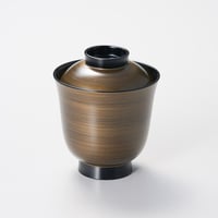 金縞紋 箸洗椀 黒（食洗機対応）