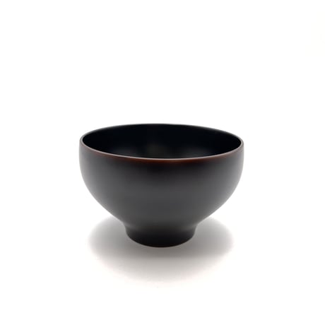 やまと塗りほてい汁椀（溜・古代朱）