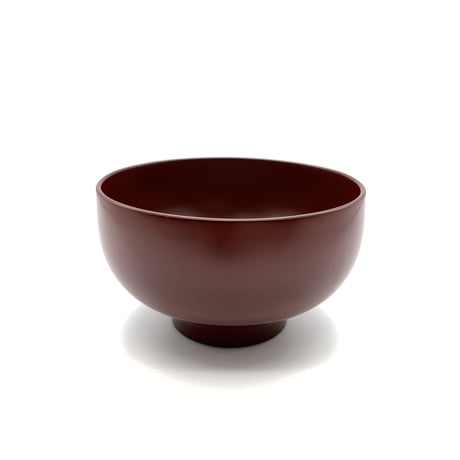 やまと塗りほていお好み椀（溜・古代朱）