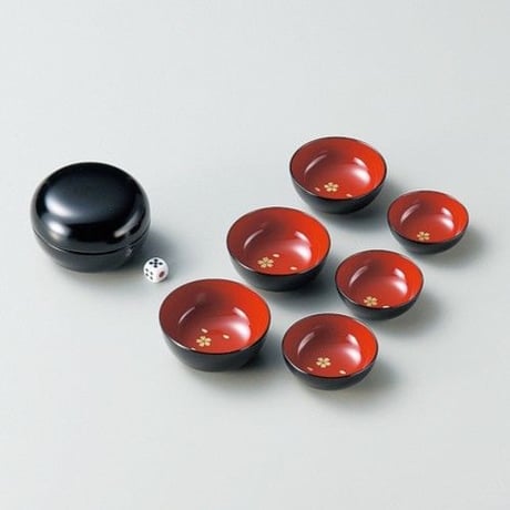 桜蒔絵　宴遊盃　セット