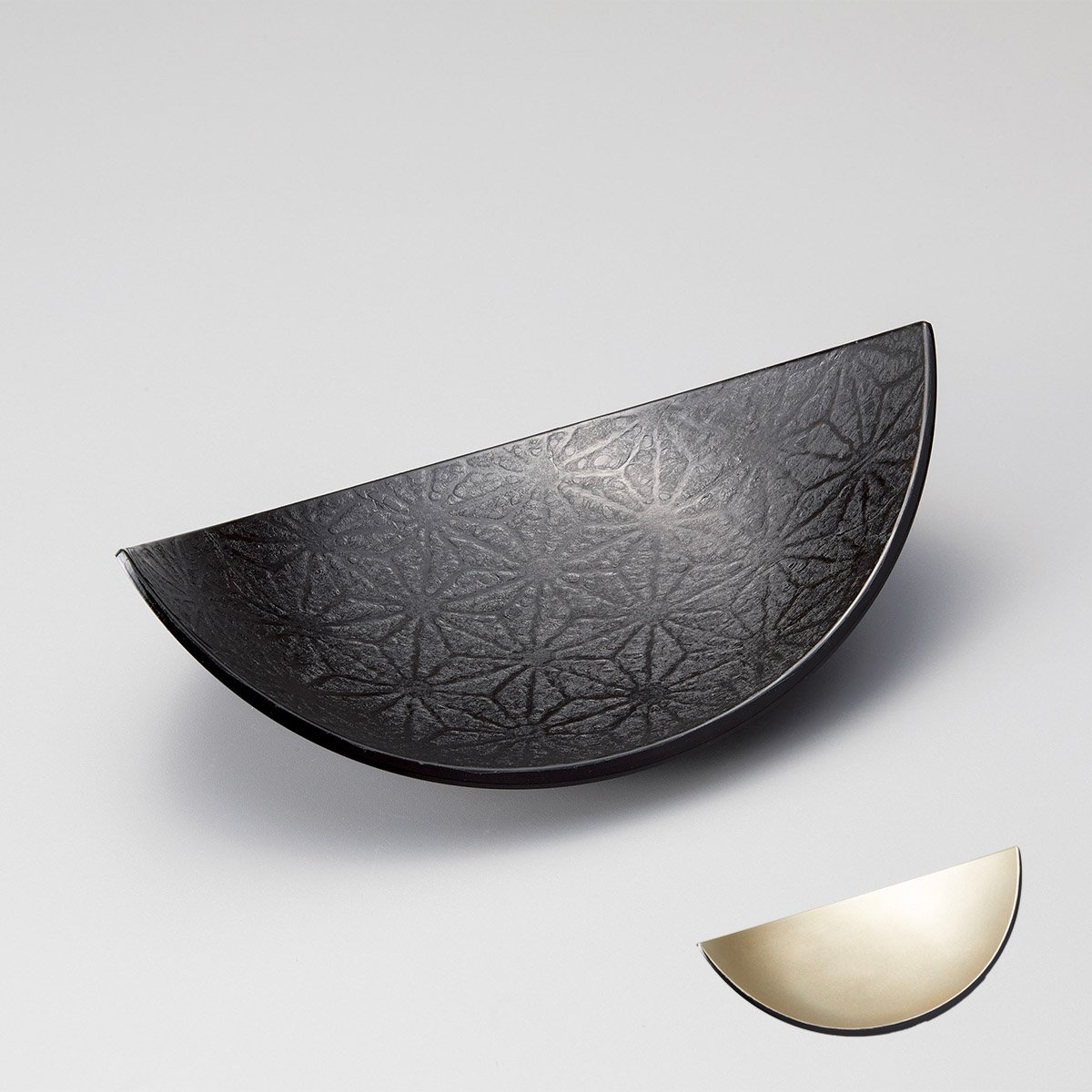 欅拭漆盛器(けやきふきうるしのもりき) IM203 欅拭漆盛器(三日月