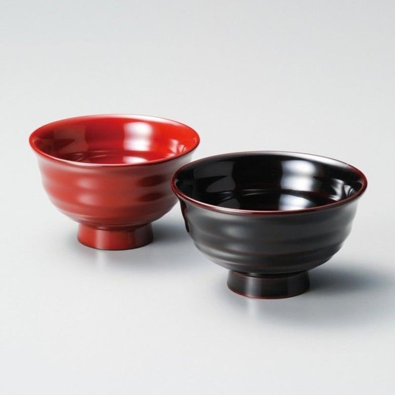 漆の汁椀　[富貴椀　溜・朱ペア]食洗使用可、安全・安心の日本製 漆の汁椀 [富貴椀 溜・朱ペア]食洗使用可、安全・安心の
