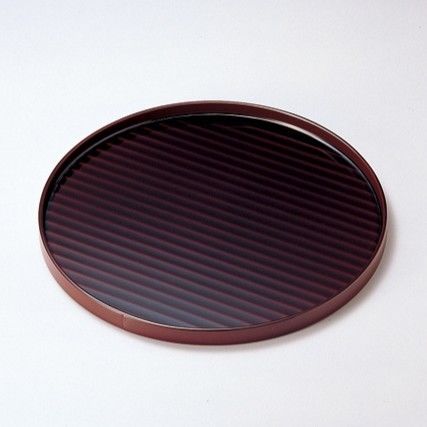 鉋目　漆器　ミニ盆　5枚セット 鉋目漆器ミニ盆5枚セット