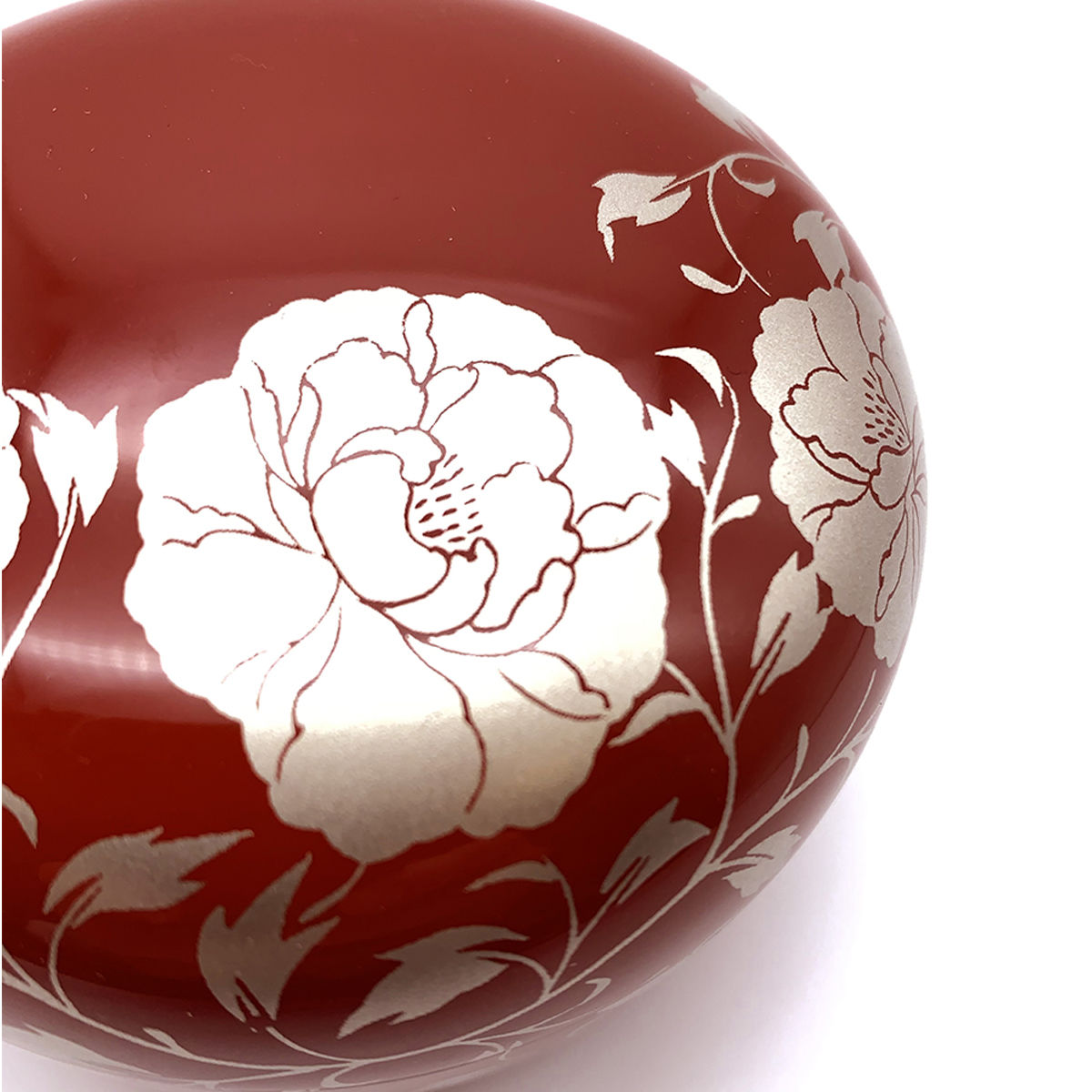 丸く可愛いボンボニエール★バカラ セルポンティーヌ レッド 赤 12㎝ 1920 ボンボニエール 華唐草 朱 【まとめ買い割引】 キャンディーボックス