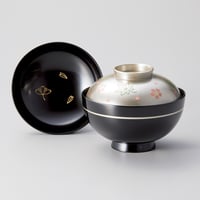 日月白檀 小吸物椀（溜） | 【公式】うるしギャラリー久右衛門