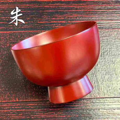 やまと塗り合鹿椀（溜・古代朱）
