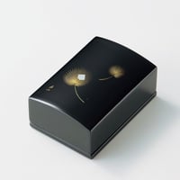 沈金飛花 名刺箱（黒）