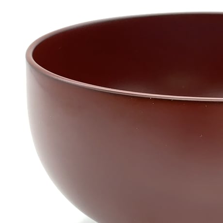 やまと塗りほていお好み椀（溜・古代朱）