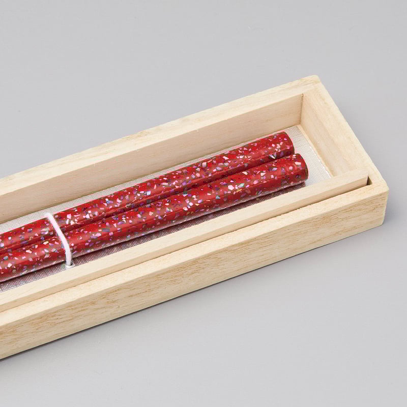 こより乾漆　旅箸　螺鈿貴重品 天野漆器】螺鈿箸 日和霞 2個セット | 高岡伝渡 -online shop-