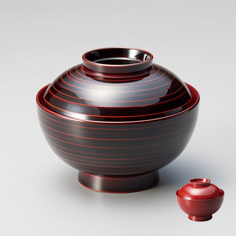 筋挽 雑煮椀 | 【公式】うるしギャラリー久右衛門 オンラインショップ