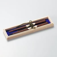 ハート　ふたり箸（黒・洗朱）2膳セット