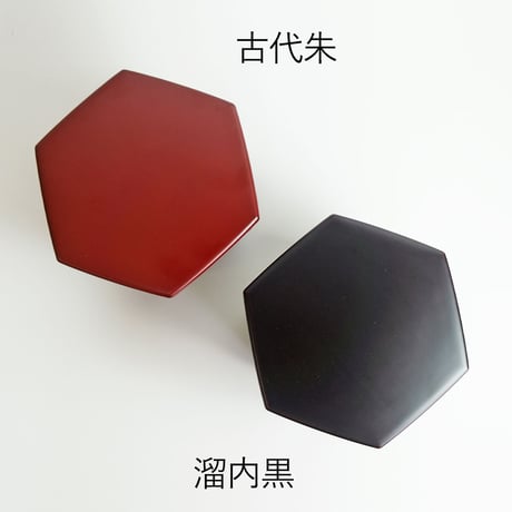 漆塗り　食洗機対応 六角二段入子重