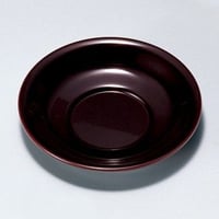 百合茶托　小（溜）5枚セット