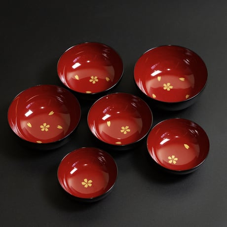 桜蒔絵　宴遊盃　セット