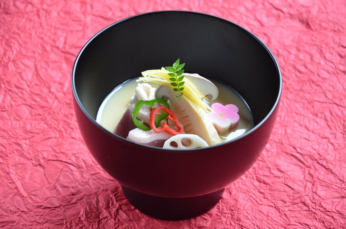 並木恒延　漆器　新品未使用　煮物椀 会津 黒雑煮椀 南天 – 漆器 高翆