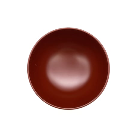 やまと塗りほてい汁椀（溜・古代朱）