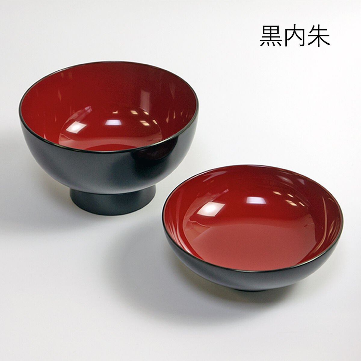 時代逸品！時代黒漆に風情ある朱漆菊文の映える煮物椀2点（検輪島塗