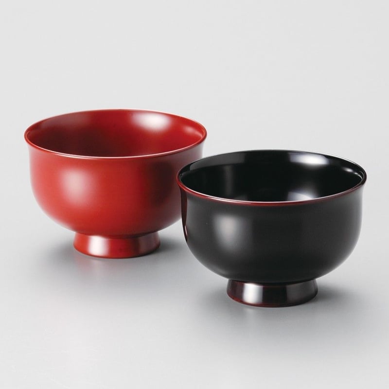 羽反夫婦汁椀（古代朱・溜） | 【公式】うるしギャラリー久右