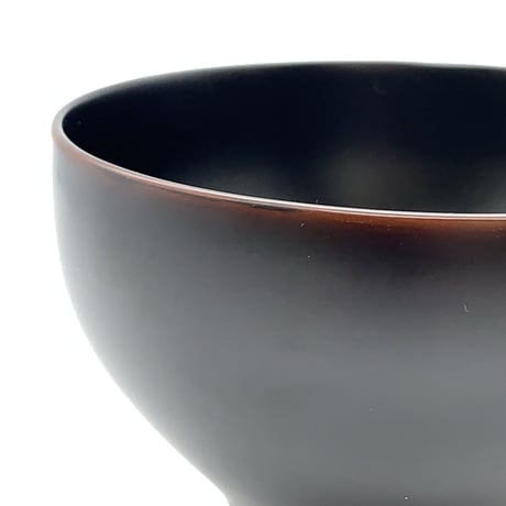 やまと塗りほてい汁椀（溜・古代朱）