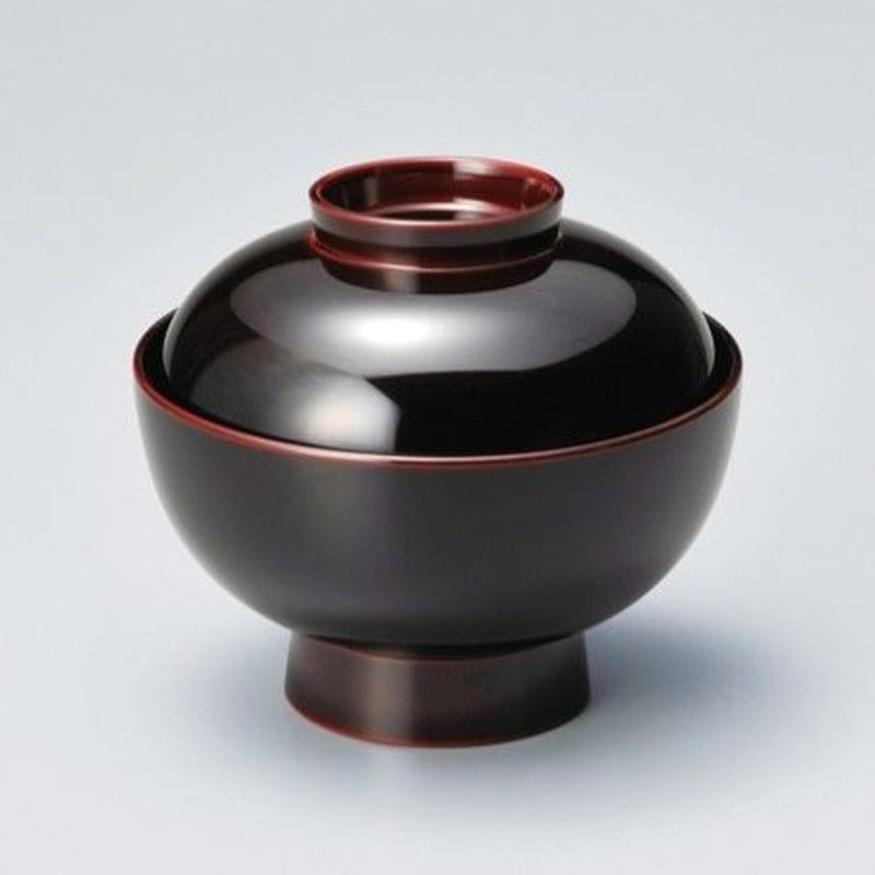 煮物椀 三羽鶴見返し松葉蒔絵 丸型 黒塗 漆塗 5客 在庫整理 雑煮椀 おせち