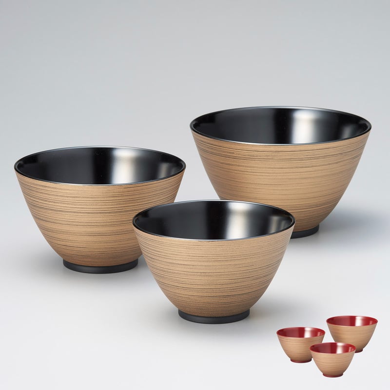 金刷毛目 三つ組鉢 | 【公式】うるしギャラリー久右衛門 オンライン