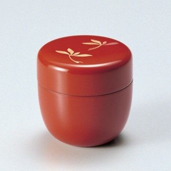 漆器　　茶道　棗　稲穂　朱色 蘭 中棗（朱） | 【公式】うるしギャラリー久右衛門 オンライン