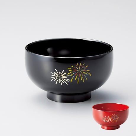 花火　子供汁椀